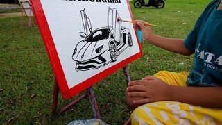 Menemukan Bakat Terpendam Anak Usia 5 Tahun| Mewarnai Mobil