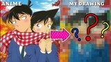Detective Conan - Shinichi and Ran Sweet Couple Drawing - by Putera Drawing