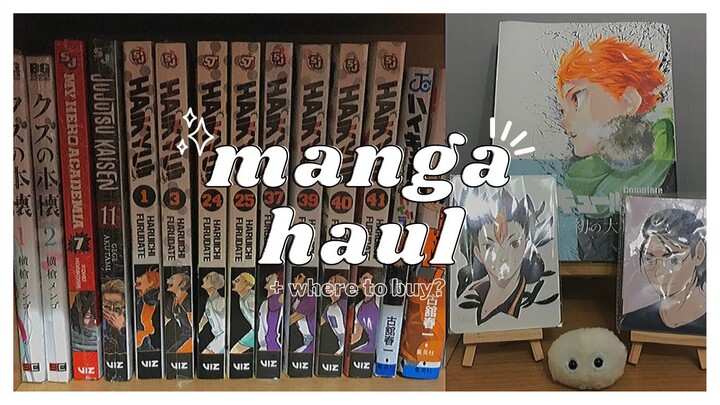 manga unboxng & haul (hq, jjk & bnha) + where to buy manga (Philippines)