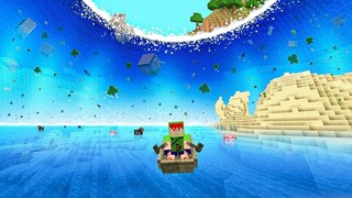 Minecraft, mas O TSUNAMI GIGANTE ESTÁ DESTRUINDO O MUNDO!!