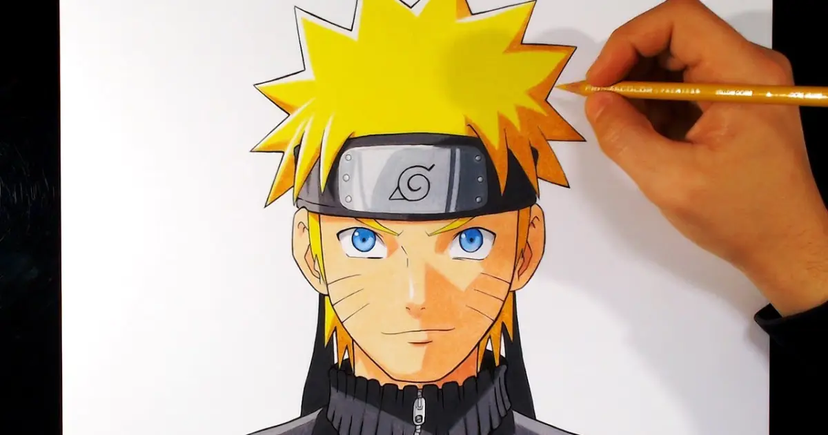 Cómo dibujar a Naruto con lápices de colores | Fácil | ArteMaster - Bilibili