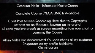 Catarina Mello Course Influencer MasterCourse Download