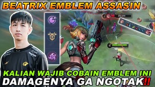 BEATRIX EMBLEM ASSASIN FULL DAMAGE + PENET DAMAGENYA GA LOGIS!! COBAIN NI EMBLEM!!
