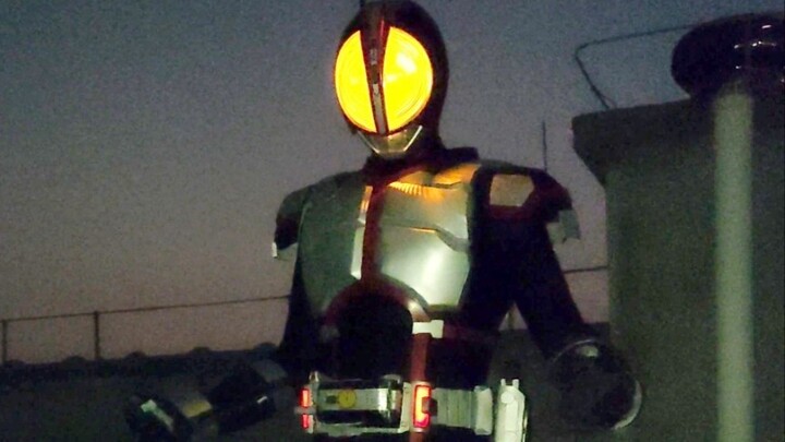 Homemade Kamen Rider Faiz Transformation