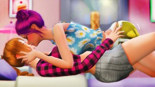 THE SECRET KISS 💗 SIMS 4 LOVE STORY 👭 LESBIAN STORY