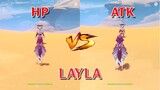 Layla HP Sands vs Layla ATK Sands!! which one is the best?? DMG gameplay COMPARISON!