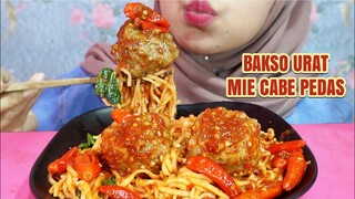 ASMR BAKSO URAT MIE CABE PEDAS | ULUL ASMR MUKBANG INDONESIA