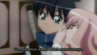 Beneran dicium dong sama Saito, Zero No Tsukaima S1 Ep 7