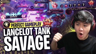 LANCELOT TANK JUGA BISA SAVAGE LAWAN JAGO! PERFECT GAMEPLAY - Mobile Legends