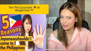 5 Reasons Why Japanese shouldn't Come to The Philippines| REACTION @123JAPAN!