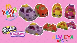 2019 SHOPKINS CUTIE CARS - McDonald's Happy Meal Set of 4 Toys