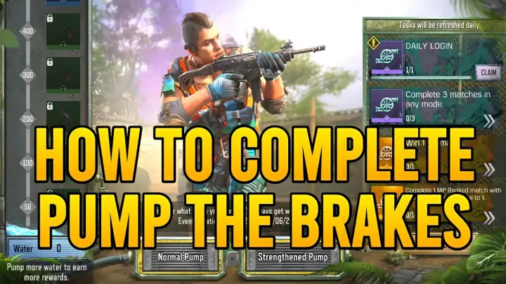 HOW TO COMPLETE THE EVENT PUMP THE BRAKES! | COMPLETE DETAILS | COD MOBILE