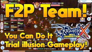 Doing Trial Illusion With F2P Team Phase 1 & Phase 2 Walkthrough [ROX]