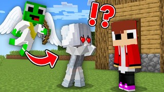Mikey & JJ LOVE ANGEL in Minecraft LOVE STORY Challenge (Maizen Mizen Mazien)