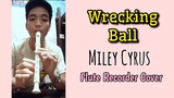 WRECKING BALL- Miley Cyrus Flute Recorder Notes / chords / Flute Tutorial