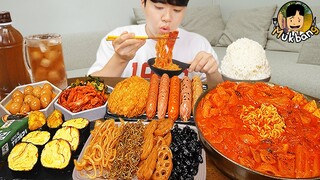 ASMR MUKBANG 집밥 부대찌개 통스팸 김치 계란후라이 먹방! FIRE NOODLES & KOREAN HOME MEAL EATING SOUND!