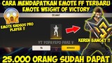 🔥FREE FIRE❗CARA DAPAT EMOTE FFWS WEIGHT OF VICTORY - EVENT FFWS 2022