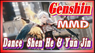 [Genshin  MMD]  Dance  Shen He & Yun Jin