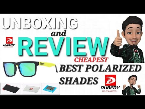 DUBERY POLARIZED SUNGLASSES | PRODUCT REVIEW OF THE CHEAPEST BEST POLARIZED SHADES | UNBOXING