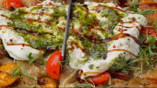 Caprese Focaccia #shorts #short #reels #reel