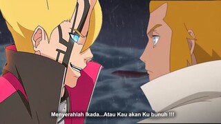 Boruto bertarung habis - habisan untuk menyadarkan Ikada dari kebencian balas dendam - Episode 254