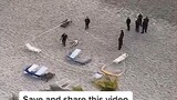 Real alien crash on the beach - caught by camera.