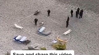 Real alien crash on the beach - caught by camera.