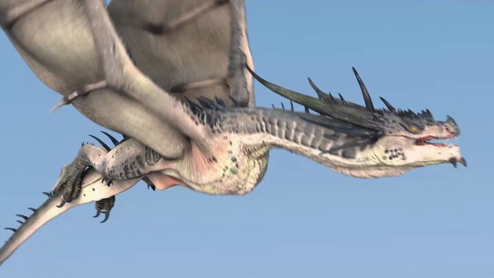 An animator has a Tyrannosaurus Rex and a Western flying dragon as pets. He loves the Monster Hunter