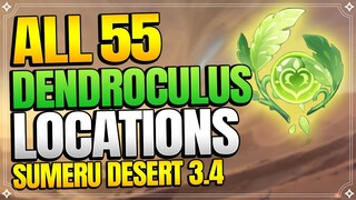 All 55 Dendroculus Locations in Desert of Hadramaveth | In Depth Follow Along |【Genshin Impact 3.4】
