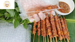 Thịt nướng lụi ướp phần 5 #food
