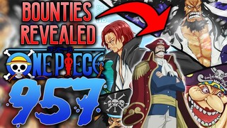 YONKO + ROGER BOUNTIES REVEALED / One Piece Chapter 957 Review