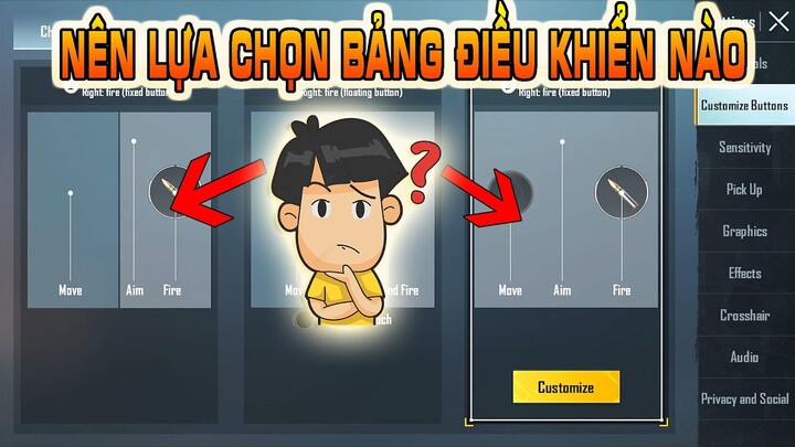 NÊN DÙNG Bảng Điều Khiển 1 Hay 3 Để Mượn Nhất Và Phù Hợp Nhất || PUBG MOBILE