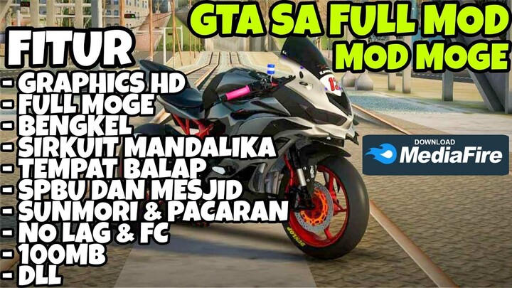 DOWNLOAD GTA SA ANDROID FULL MOD MOTOR MOGE NO LAG DAN FC SIZE CUMAN 100MB
