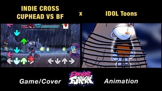 Indie Cross Cuphead VS BF “KNOCKOUT” | GAME x FNF Animation