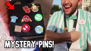 Magic Kingdom Cast Lanyard Pin Trading | Answering Disney Trivia For Mystery Pins!