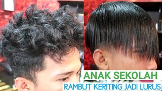 cara meluruskan dan melemaskan rambut, permanen pria