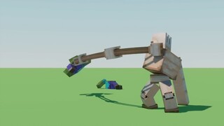 Minecraft "It's an Iron Golem 145" lồng tiếng hài hước: zombie khiêu khích golem sắt khám phá bí mật