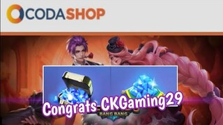 Mobile legends Diamond Give away winner | Congrats CKGaming29