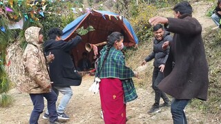 Dance in Panchebaja | Traditional Nepalese Cultural Music | Marriage in Nepal |