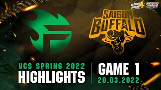 Highlights TF vs SGB [Ván 1][VCS Mùa Xuân 2022][20.03.2022]