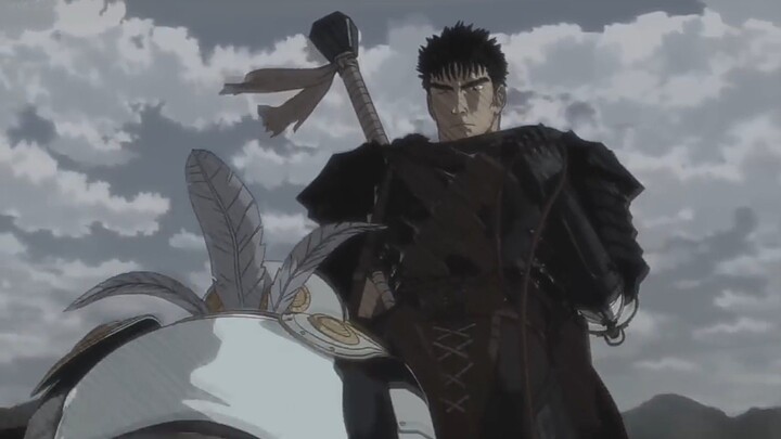 Black sword man saves local people|Berserk 2016