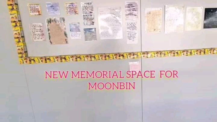 New Memorial space for Moonbin @Fantagio bldg Rooftop.