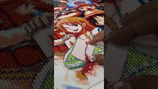 One Piece Piece Complete #diamondartgift #diamondpainting #beads #painting #asmr #art #artsandcrafts