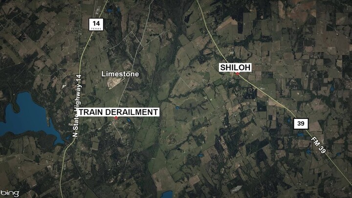High water causes train derailment
