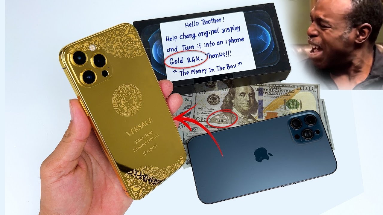 How I Restore Iphone 12 Pro Max Into Premium Iphone Gold 24k Bilibili