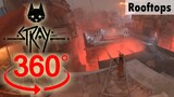 360° VR, Rooftops | Stray | Walkthrough, Gameplay, No Commentary, 4K