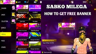 HOW TO GET FREE BANNER AVATAR FREE FIRE 😍🔥|| 5th ANNIVERSARY FREE FIRE