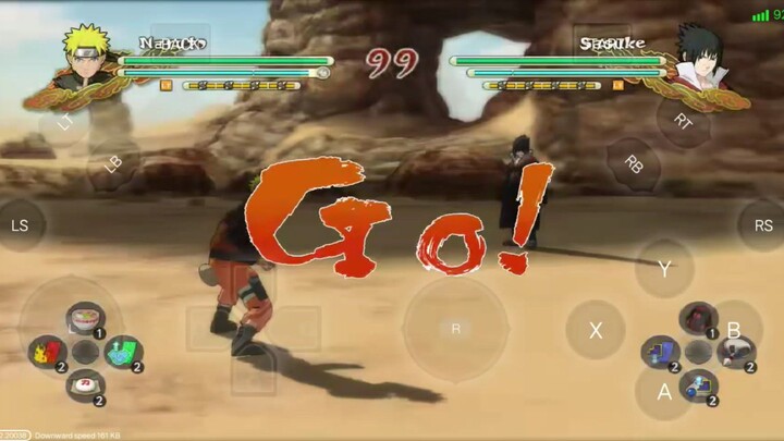 naruto VS sasuke. gameplay game naruto shippuden ultimate ninja storm 3 android