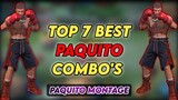 Top 7 Best Paquito Combos! Paquito Best Moments Montage | Mobile Legends Paquito