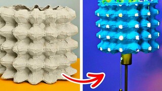 ไอเดียเจ๋งๆ ในการนำถาดไข่และพลาสติกกลับมาใช้ใหม่ที่บ้าน